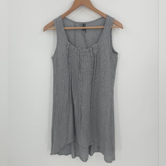 Stella Carakasi Womens 100% Hemp Chanvre 2-Piece Set Top Pnats Size S/M Crinkle - Picture 2 of 16